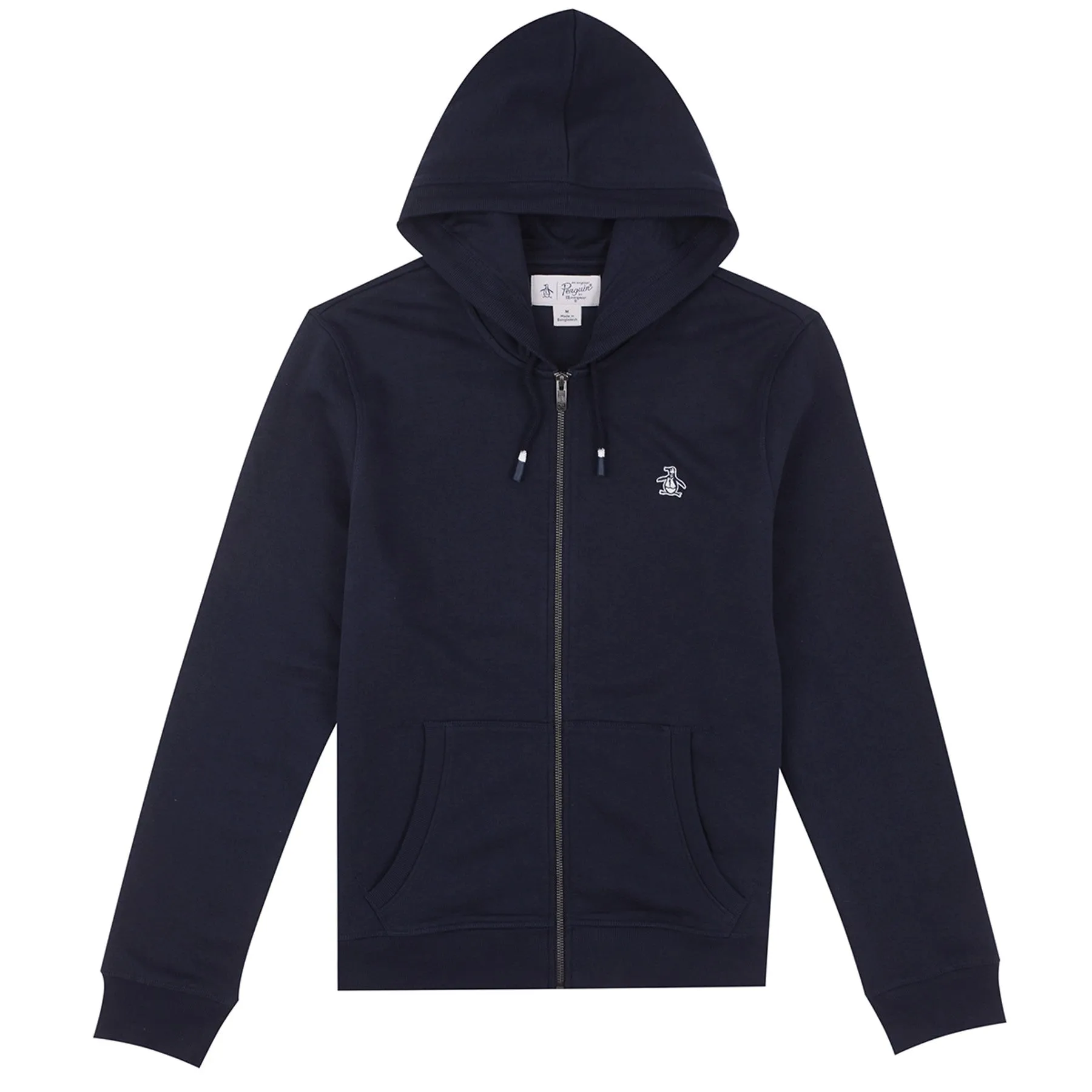 Sticker Pete Organic Cotton Fleece Full Zip Hoodie In Dark Sapphire