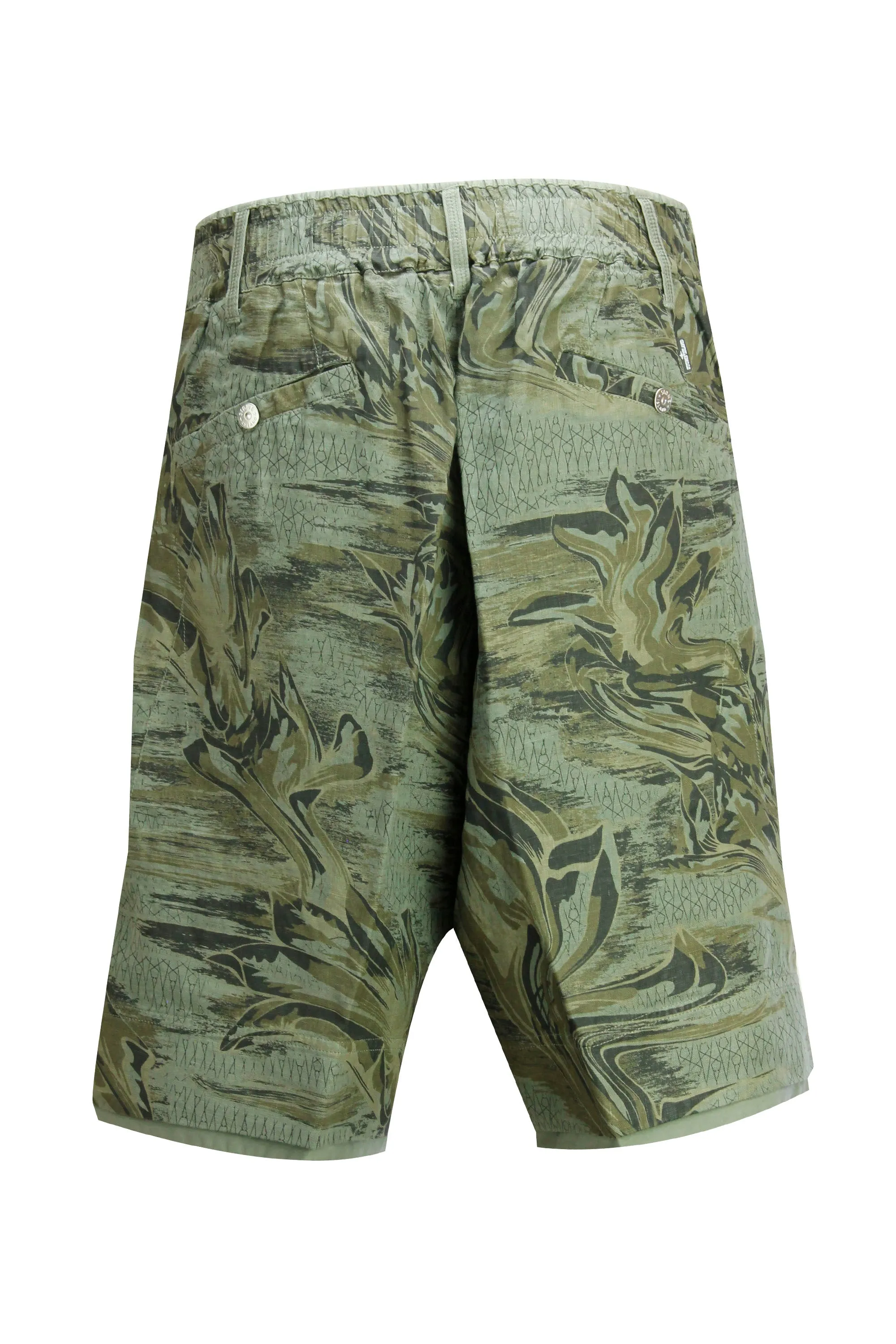 Stone Island Shadow Project Marbled Print Drawstring Shorts