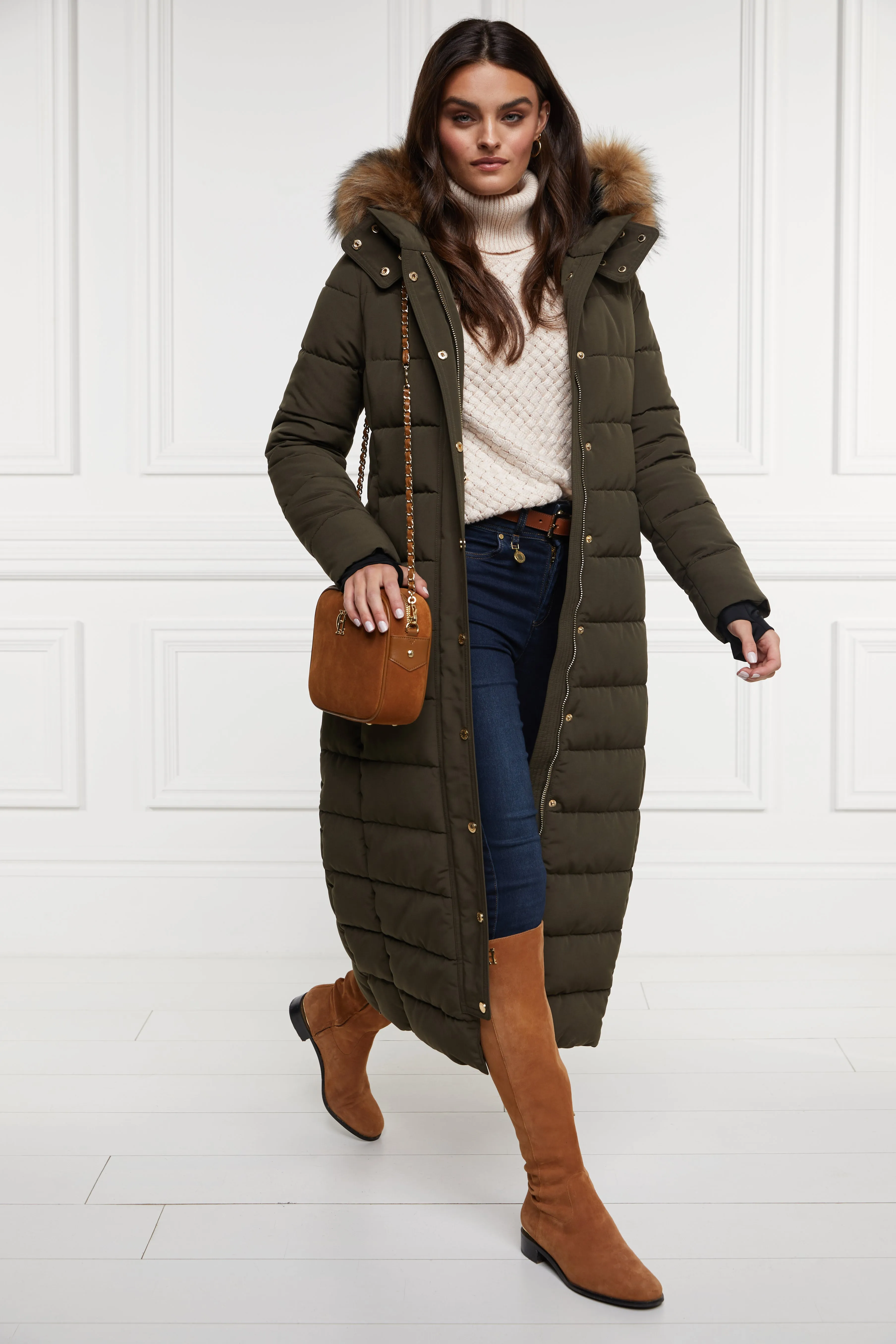 Stoneleigh Longline Coat (Khaki)