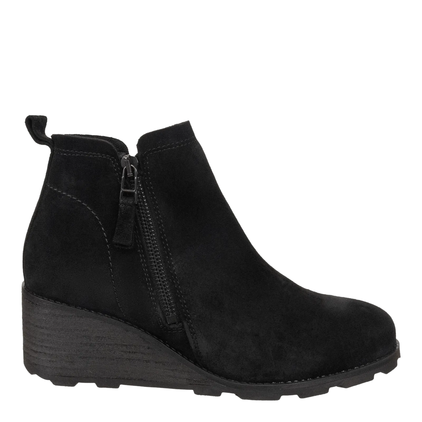 STORY in BLACK Wedge Ankle Boots