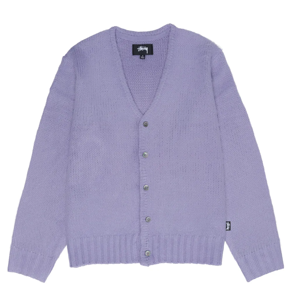 STSSY BRUSHED CARDIGAN // LAVENDER