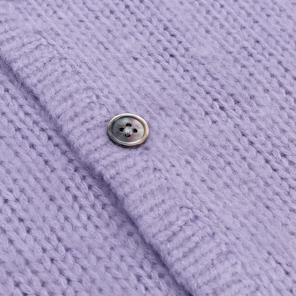 STSSY BRUSHED CARDIGAN // LAVENDER