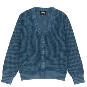 STSSY LOOSE GAUGE CARDIGAN // BLUE