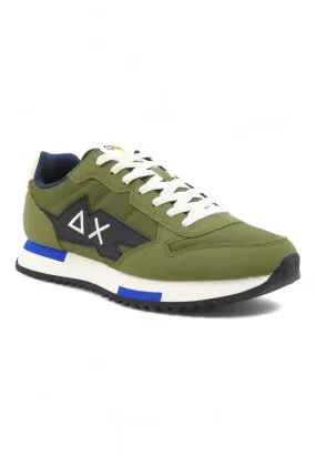 SUN68 Niki Solid Sneaker Uomo Militare Verde Z34120