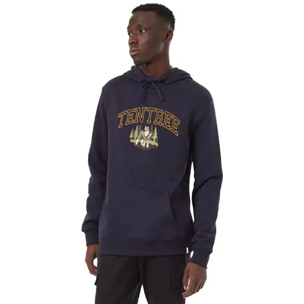 Tentree Men's Hoodies - Collegiate Wolf - Midnight Blue/Sweet Birch