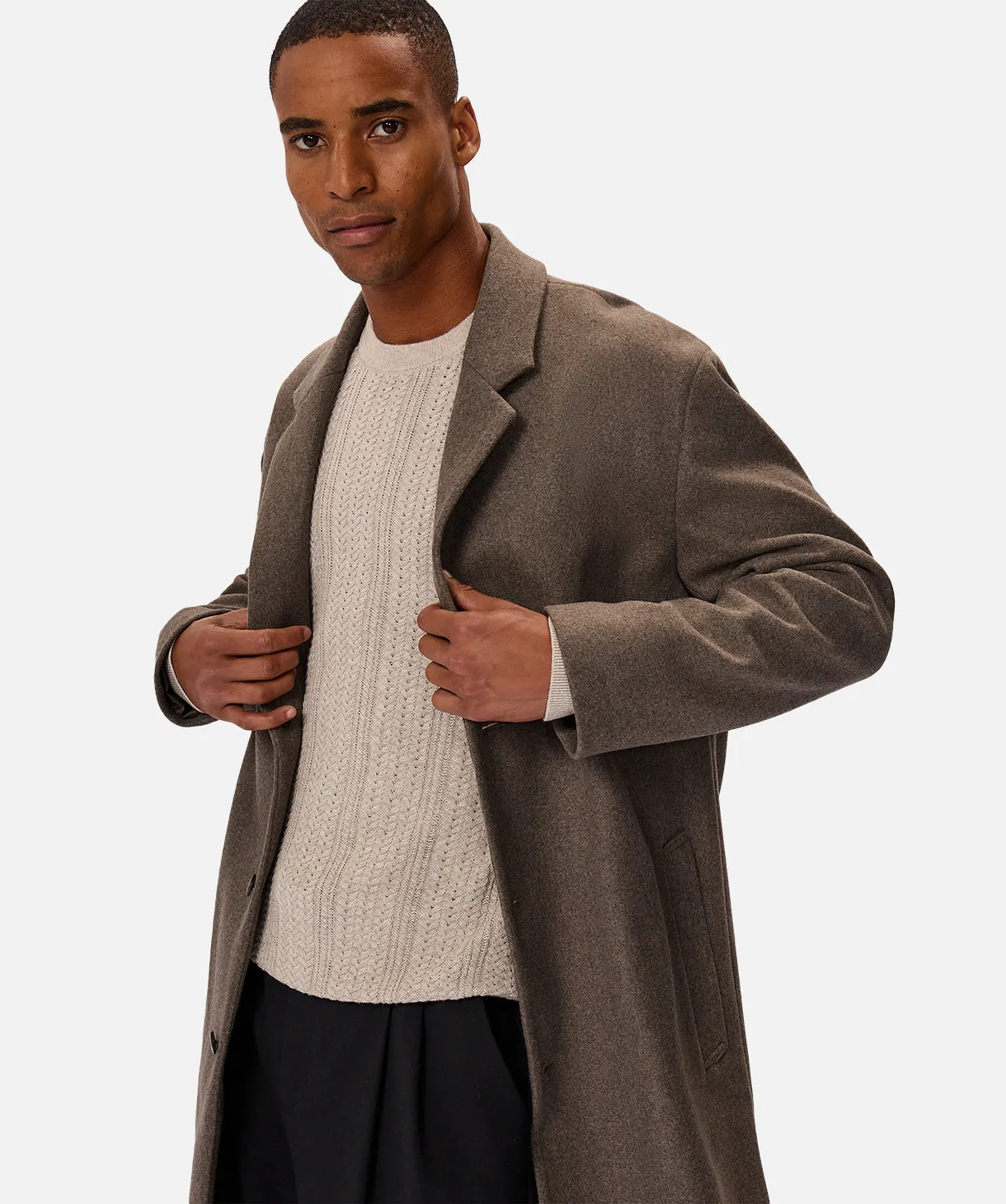 The Jacques Coat - Mid Brown