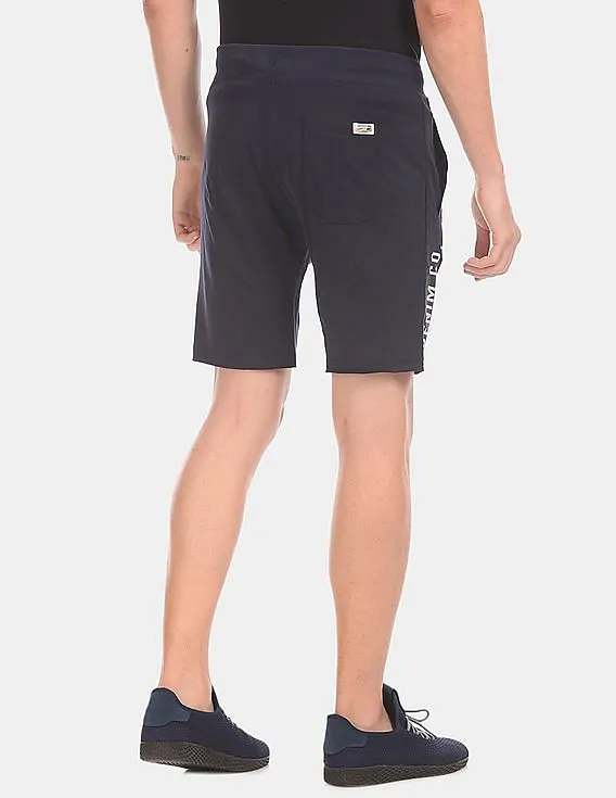 U.S. Polo Assn. Denim Co. Men Navy Drawstring Waist Knit Shorts