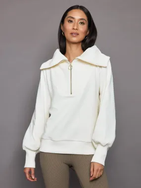 Vine Half Zip - Ivory