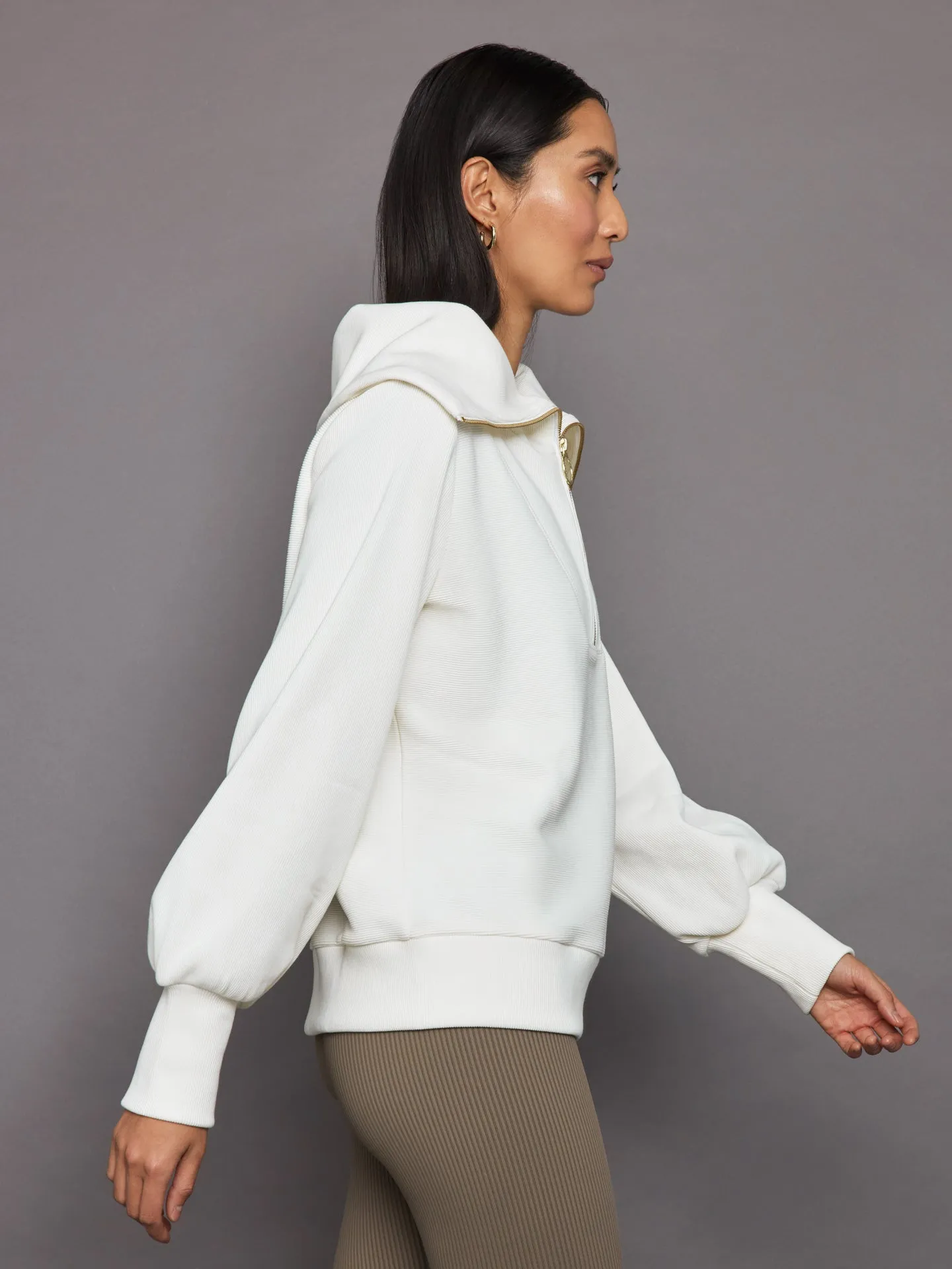 Vine Half Zip - Ivory