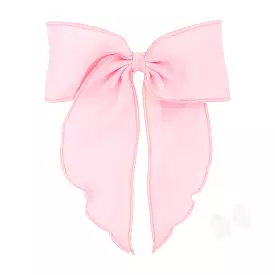 Wee Ones Bows - King - Pink Gauze with Whimsy Tails