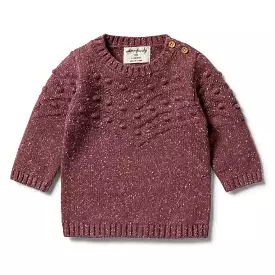 Wilson & Frenchy Knitted Bauble Jumper - Wild Ginger Fleck