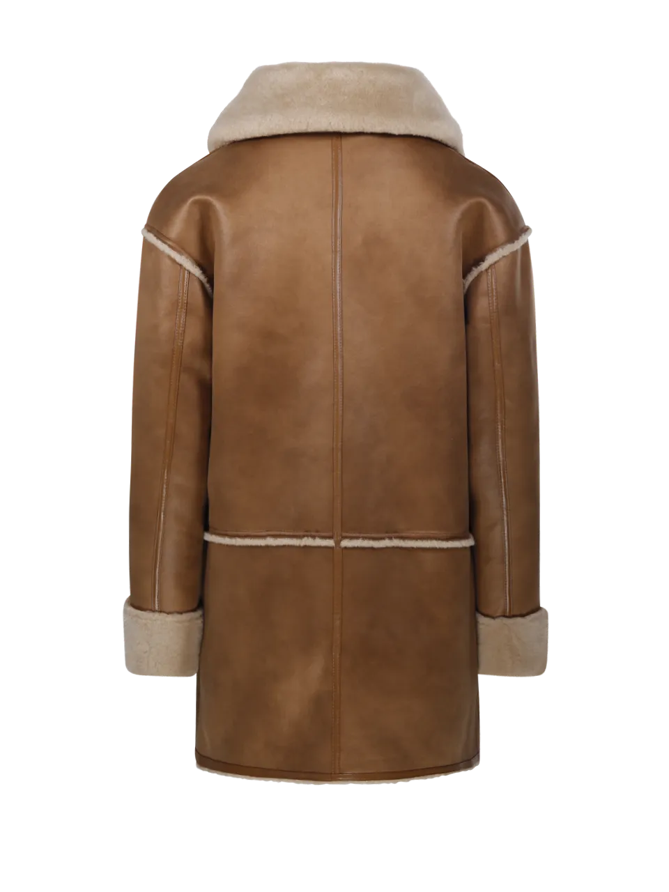 WOMAN URBANCODE BEIGE POLYESTER FUR COAT