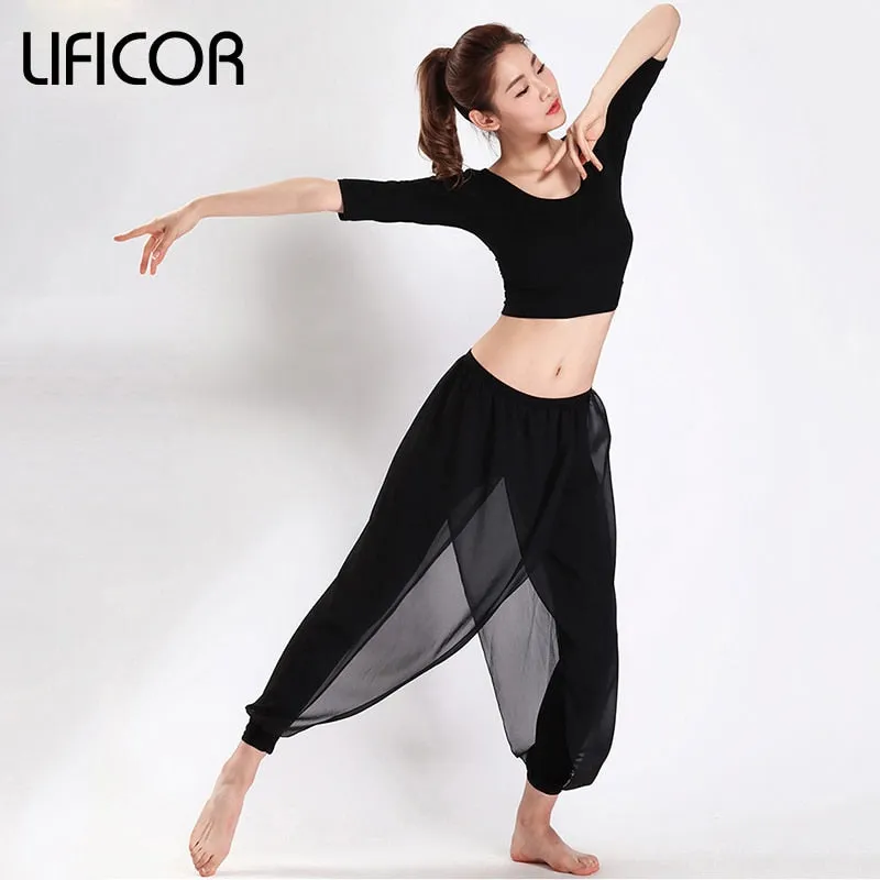 Yoga Pants For Women Fitness Sports Leggings Mesh Pants Capri Workout Sweatpants For Female Sports Trousers