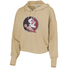 ZooZatz Women's Seminole Logo Crop Hood - Gold